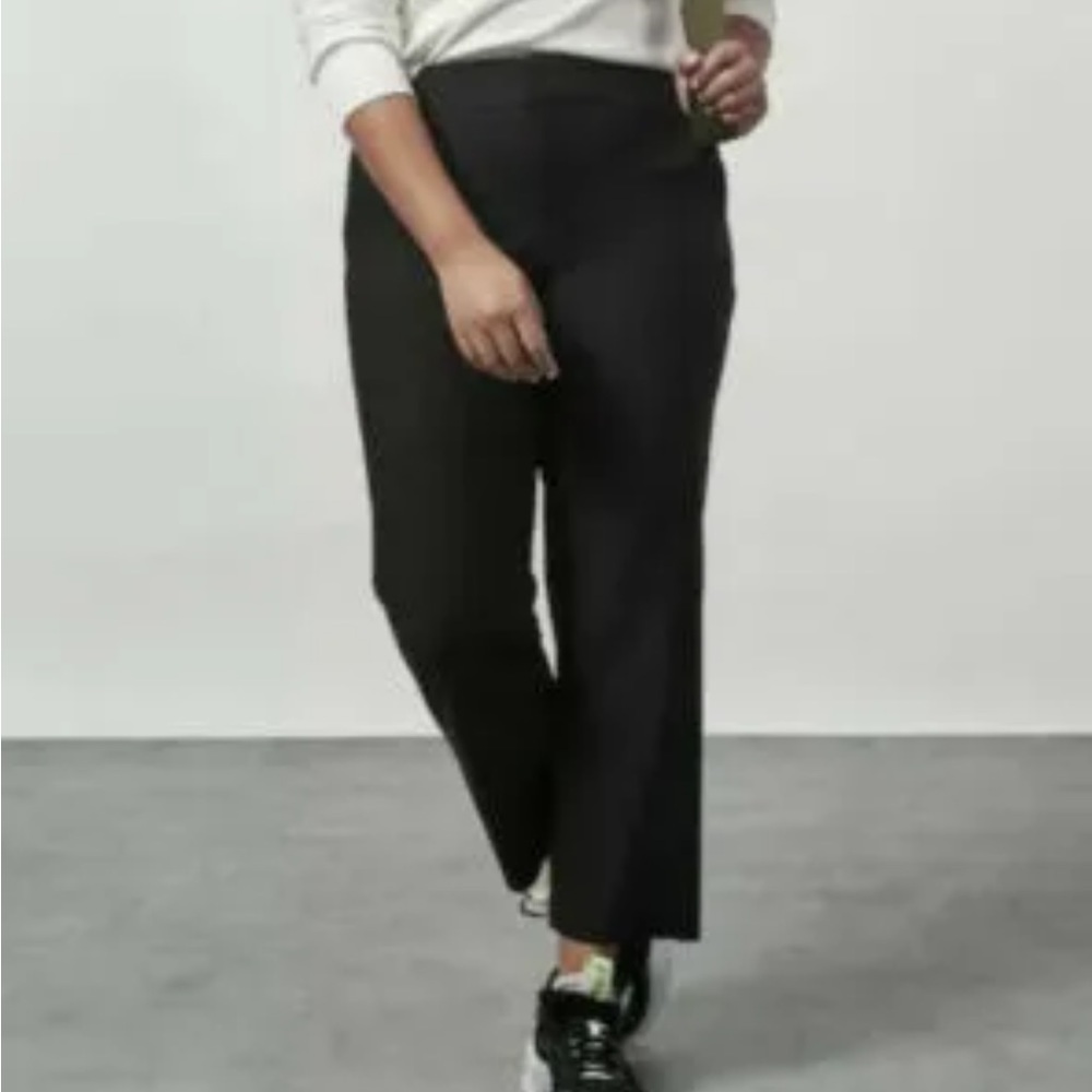 Athleta Black Stellar Straight Cropped Pants 26
